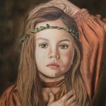 سفارش نقاشی چهره با مداد رنگی